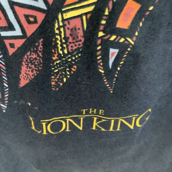 Disney Lion King Mufasa Graphic Print T-Shirt Unisex Short Sleeves Black Medium - Picture 9 of 11